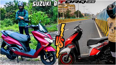 Tvs Ntorq Race Xp Vs Suzuki Burgman Street L Detailed