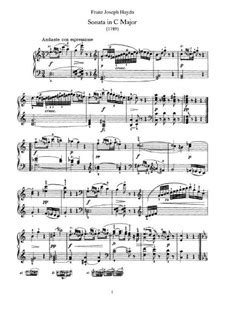 Sonata For Piano No 48 In C Major Hob XVI 35 By J Haydn On MusicaNeo