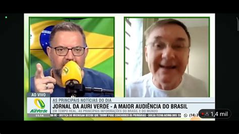 Bernardi é entrevistado por Alexandre Pittoli e Eduardo Borgo na Rádio