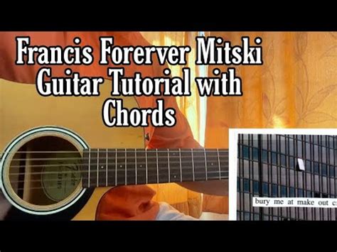 Francis Forever Mitski Guitar Tutorial With Chords Lesson Youtube