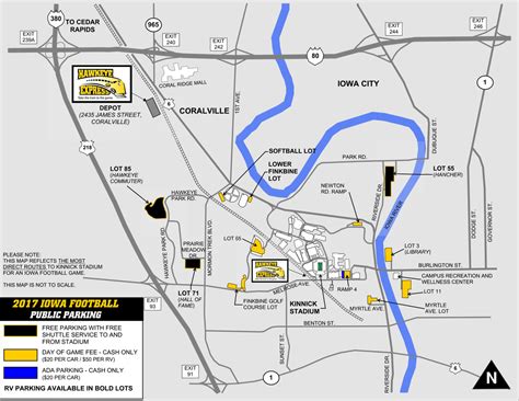 University Of Iowa Parking Lots Map