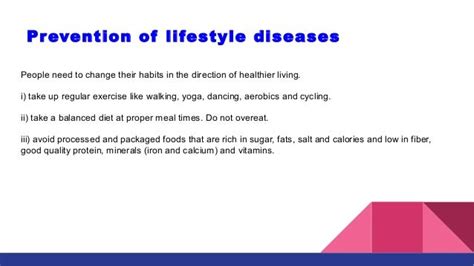 Lifestyle Diseases Examples Lifestyle Diseases Are Defined As Diseases ...