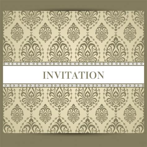 Free Vector | Retro invitation design