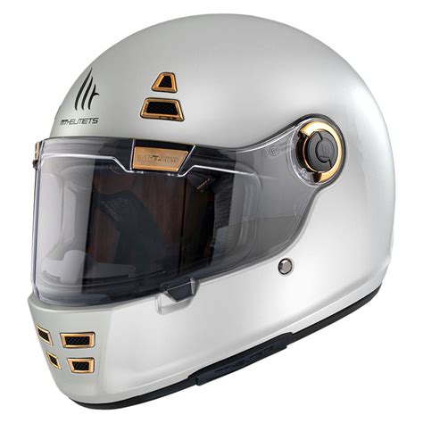 Mt Helmets Jarama Solid A Helmet White Gloss Mt Full Face