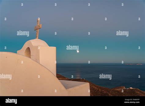 Rising Moon Anafi Greece Hi Res Stock Photography And Images Alamy