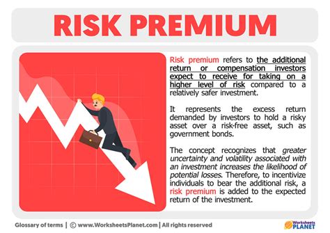 What Is The Risk Premium Definition Of Risk Premium