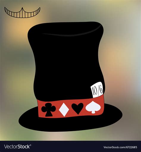 Mad Hatter Hat From Wonderland Royalty Free Vector Image