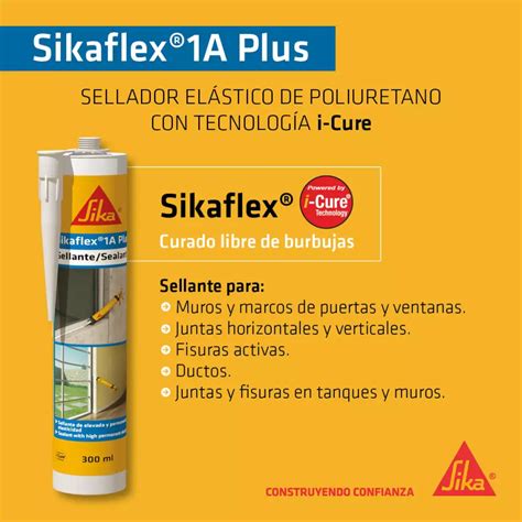 Sikaflex A Plus Sellador Poliuretano El Stico Negro Ml