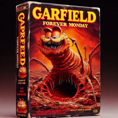 Creepy Garfield concept art : r/synthetichorror