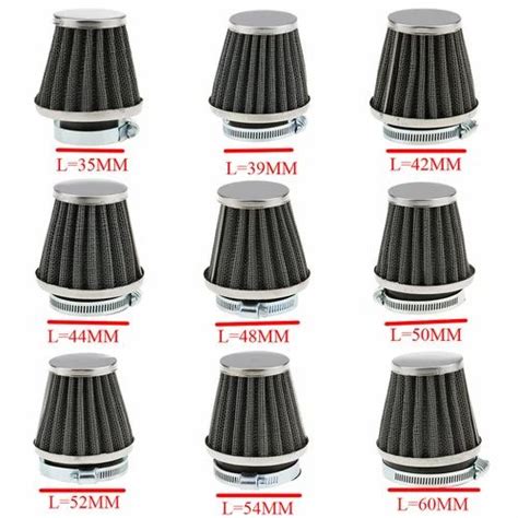 Maxbell Cone Cold Air Filter Intake Cleaner Inlet For Motorcycles 42mm