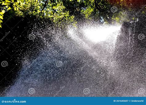 Water Splash Waterfall stock image. Image of splash - 261645607