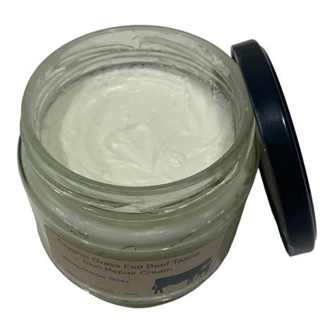 Whipped TALLOW Cream GRASS FED No Additives Fluffy Glass Jar Lotion