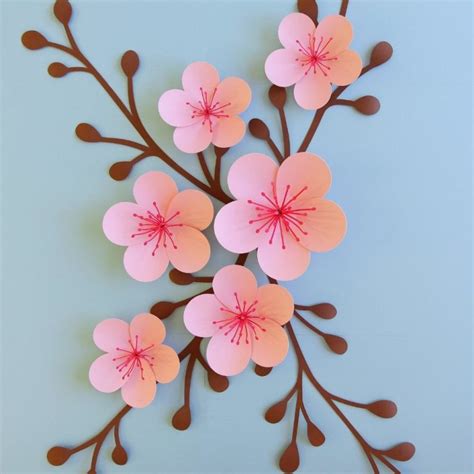 Cherry Blossom Paper Flower Templates Fancybloom