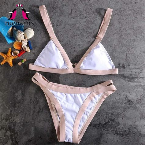 Topmelon Bikini Swimsuit Women Micro Bikini Push Up Bathing Suit