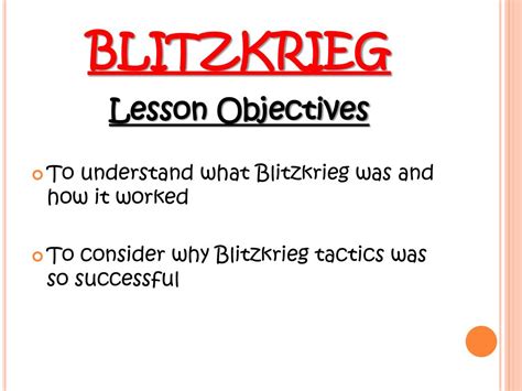 PPT - BLITZKRIEG PowerPoint Presentation, free download - ID:2500586