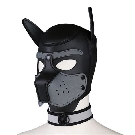 Puppy Play Bdsm Bondage Dog Mask Hood Slave Cosplay Fetish Sm Adult ...