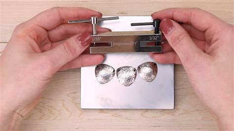 How To Hole Punch Your Metal Stamped Pieces Impressart Techniques Youtube