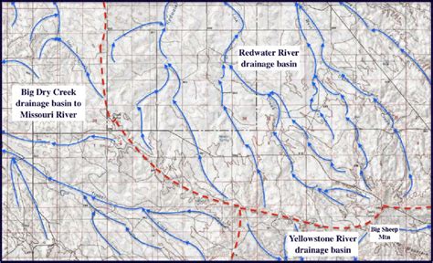 Contour Map River