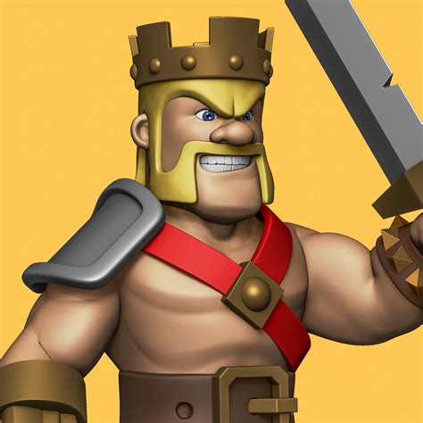 Artstation Clash Of Clans Barbarian King