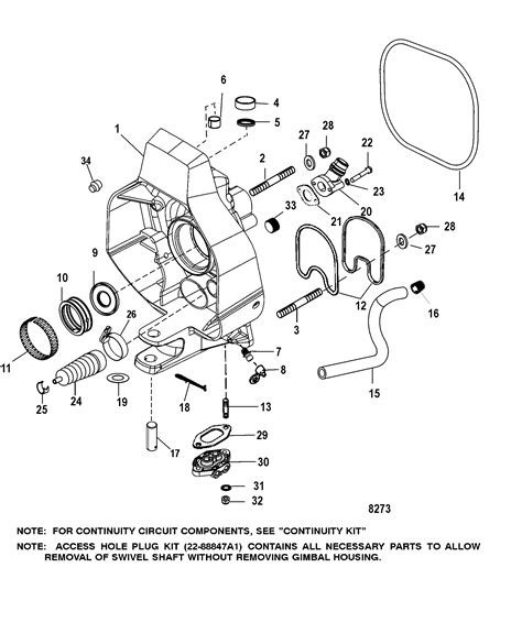 Mercury Mercruiser Bravo One W Up Gimbal Housing