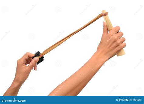 Catapult Slingshot Stock Photo Image Of Primitive Wood 60130424