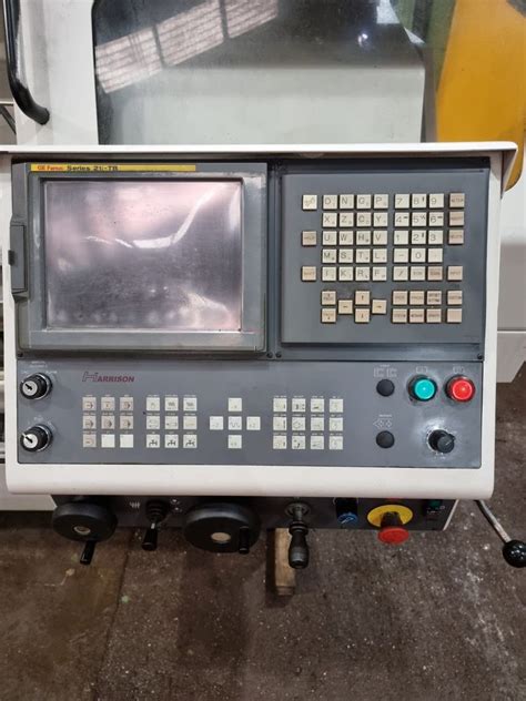 Harrison FANUC 21i TB 2500 RPM Alpha 1400 S CNC Manual Lathe 2 Axis