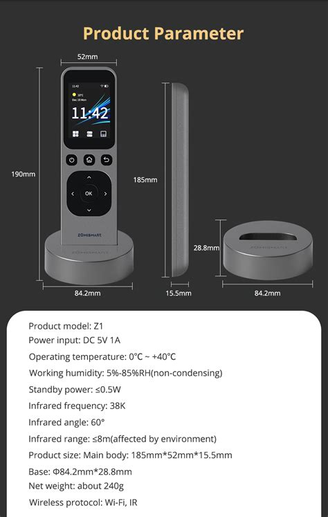 Zemismart Tuya Wifi Zigbee Ble Ir Central Remote Control With Hd Touch