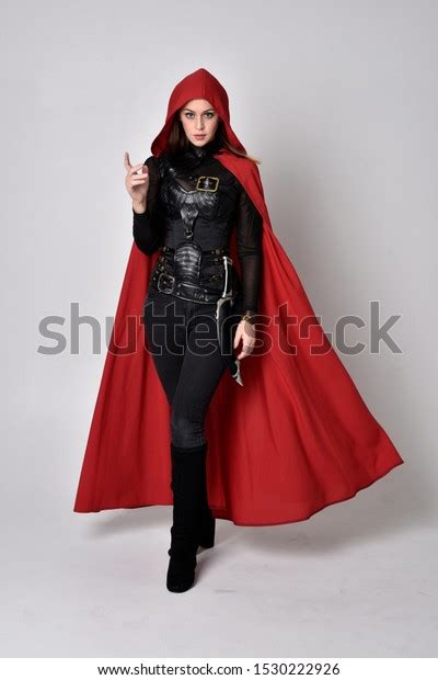 Full Length Portrait Pretty Brunette Woman Stock Photo Shutterstock