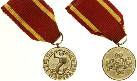 Medal Za Warszaw Syrena Z Tarcz I Mieczem Na