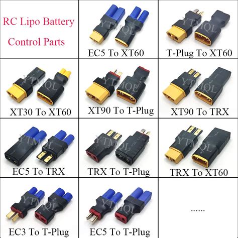 Adaptateur XT30 XT60 XT90 TRX T Prise EC5 EC3 Femelle M Le HXT 4MM