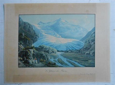 Le Glacier Du Rhone Kolorierte Aquatinta Ca 1840 Kaufen Auf Ricardo