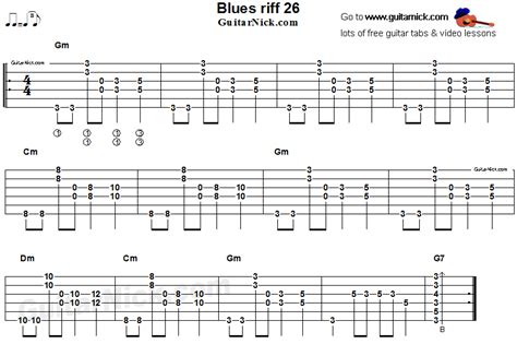 Blues Guitar Riff Acoustic Flatpicking Guitarnick