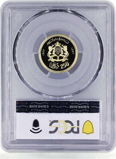 Morocco Dirhams King Hassan Ii Headfacing Politics Pr Pcgs Gold