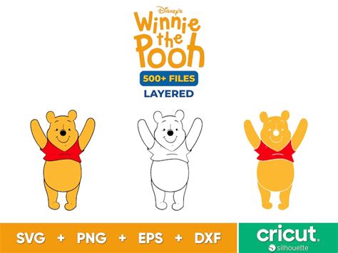 Winnie The Pooh SVG Bundle Tigger Png Eeyore Svg Files For Cricut And