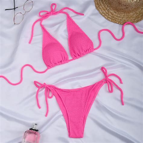 Neue Mode Sexy Bikini Feste Badeanzug Frauen Bademode Push Up Set