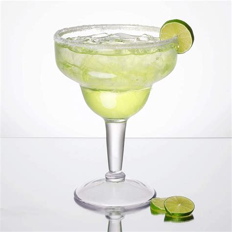 G E T Heavy Duty Shatterproof Plastic Jumbo Margarita Glasses Bpa Free 36 Ounce