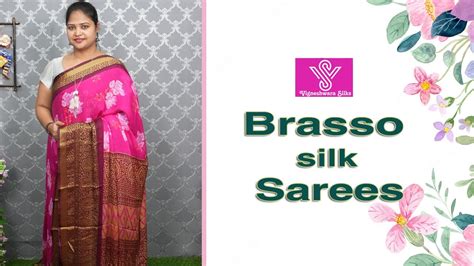 Latest Brasso Silk Sarees Collection Episode Vigneshwara