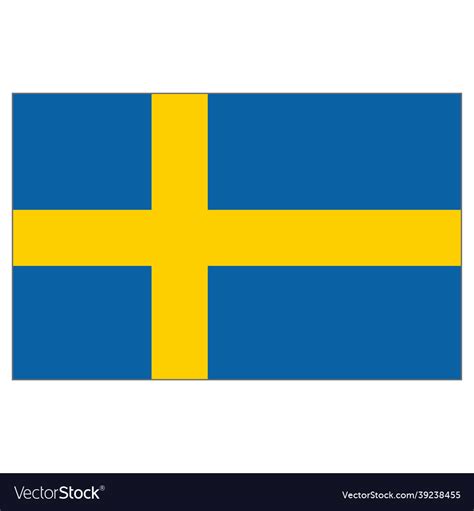 Flag of sweden icon Royalty Free Vector Image - VectorStock