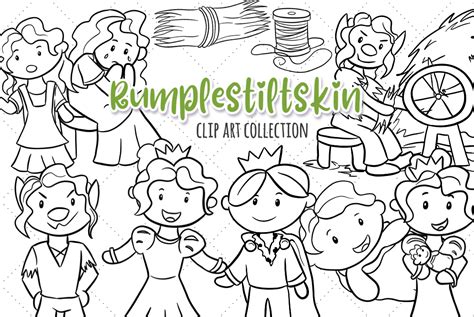 Rumpelstiltskin Digital Stamps By Keepin It Kawaii Thehungryjpeg