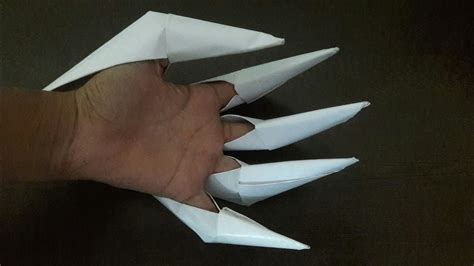 How To Make Easy Paper Claws Youtube