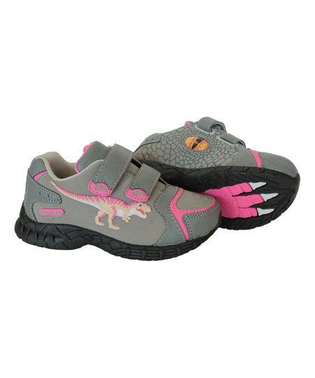 Dinosoles Gray And Pink Dinofit T Rex Pink Light Up Shoes Dinosaur