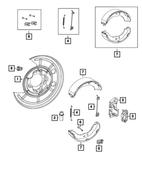 Parking Brake Lever Cables And Rear Disc Park Brake Assembly For