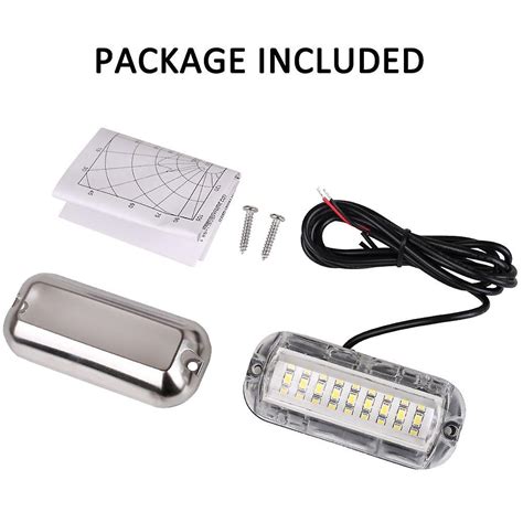 Waterproof Boat Transom Light Universal V Led Marine Stainless