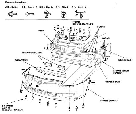 Honda Accord Headlight Assembly Diagram Honda Acco