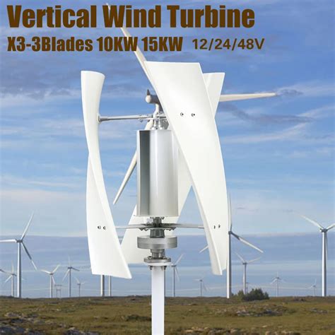 Home 10000W Vertical Axis Wind Power Turbine Generator 15KW 12V 24V 48V