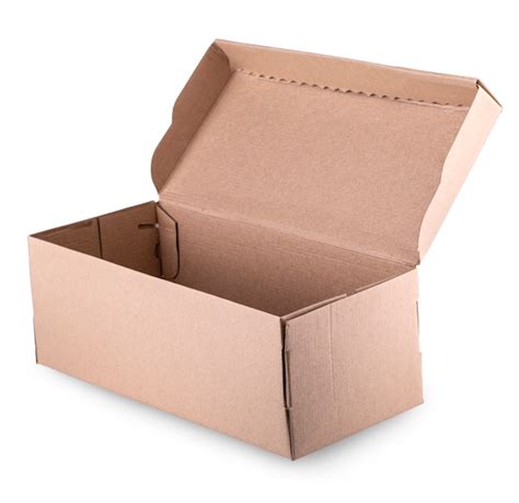 Premium Photo Open Empty Cardboard Box Isolated On White