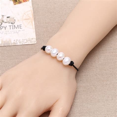 Aobei Pearl Handmade Bracelet Made Of Freshwater Pearl And Genuine