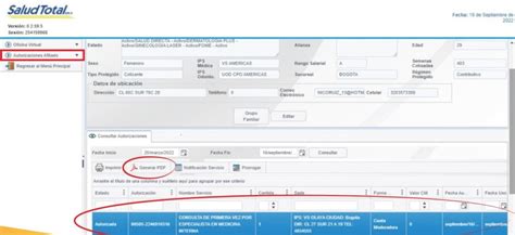 Solicitud Y Consulta De Autorizaciones En Salud Total