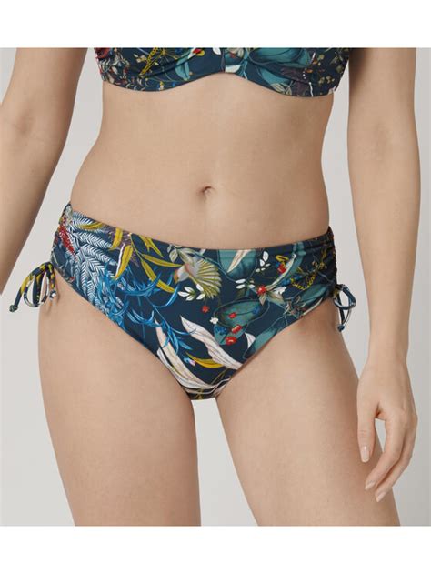 Triumph Bikini Pezzo Sotto Botanical Leaf 10207934 Blu Scuro Modivo It