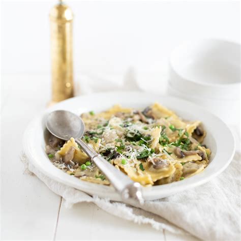 Vegan Mushroom Ravioli Fraiche Table